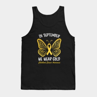 Childhood Cancer Awareness Butterfly Tank Top